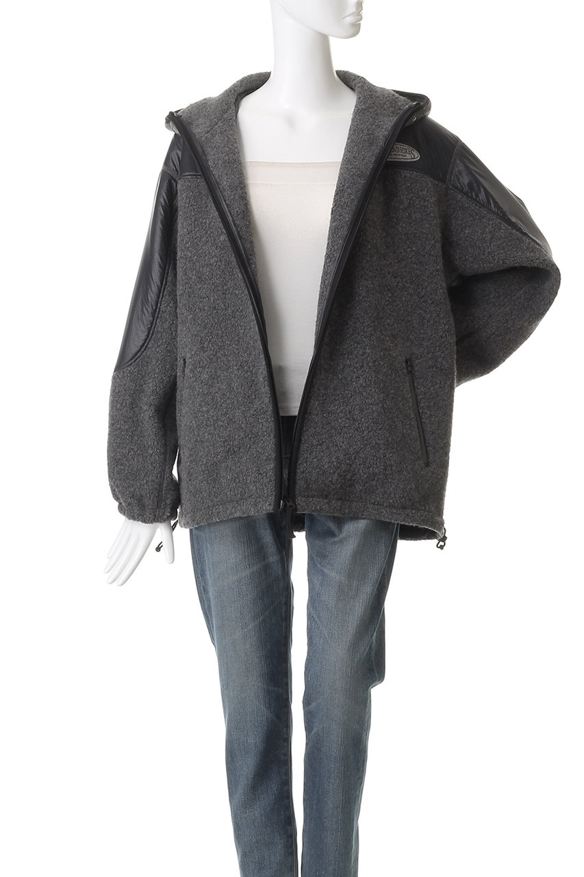 Shinzone(シンゾーン)｜ボアフーディーブルゾン/グレー の通販