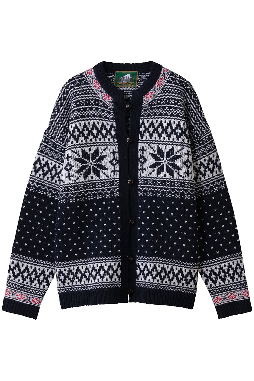 Shinzone(シンゾーン)｜ノルウェーニットカーディガン/ネイビー の通販