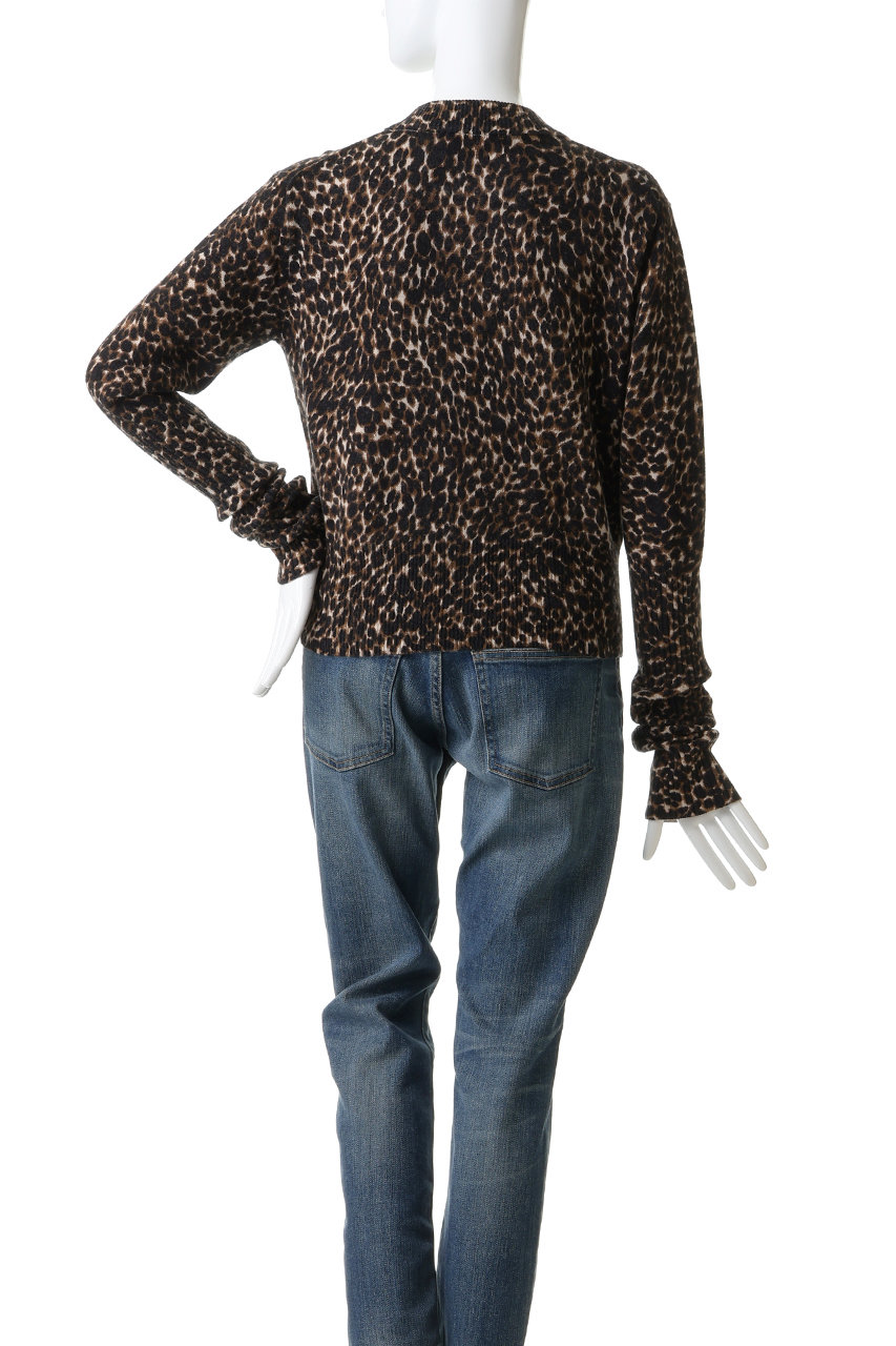 Shinzone(シンゾーン)｜レオパードロングリブニットカーディガン