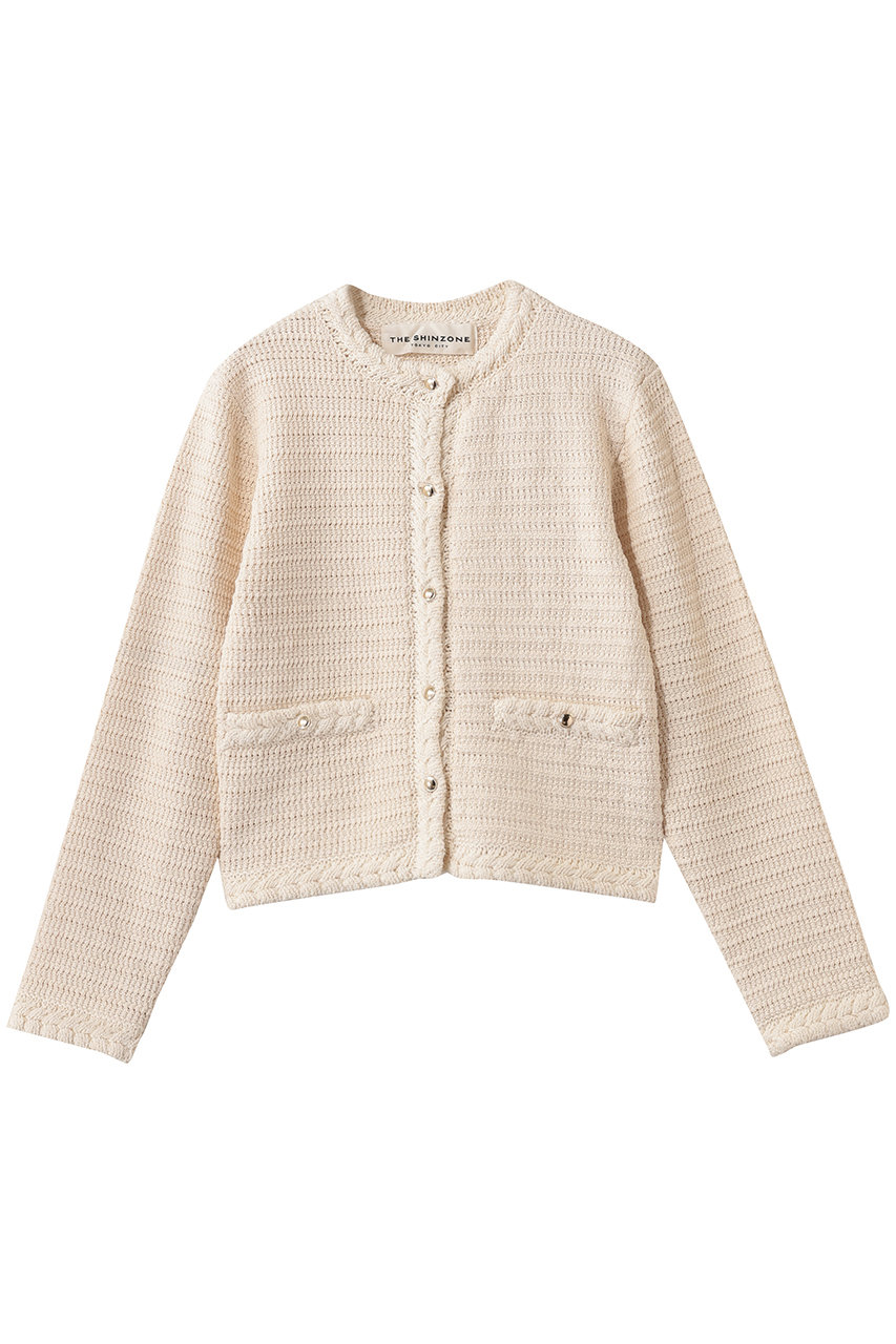 シンゾーン/Shinzoneのクロシェニットジャケット(エクリュ/26SMSNI04)