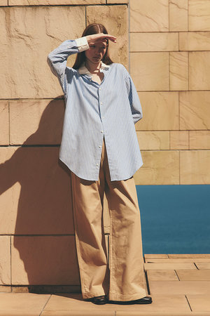 シンゾーン/Shinzoneの【予約販売】コットンツイルワイドパンツ