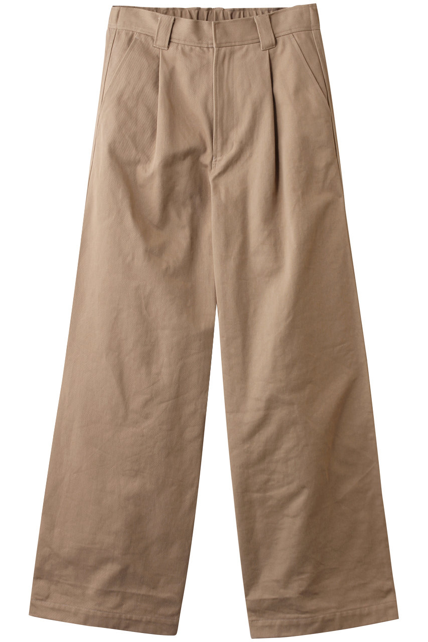 シンゾーン/Shinzoneのコットンツイルワイドパンツ(ベージュ/26SMSPA07)