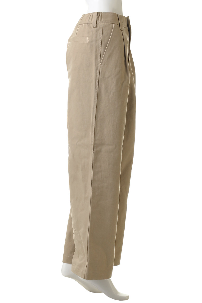 Shinzone(シンゾーン)｜コットンツイルワイドパンツ/ベージュ の通販