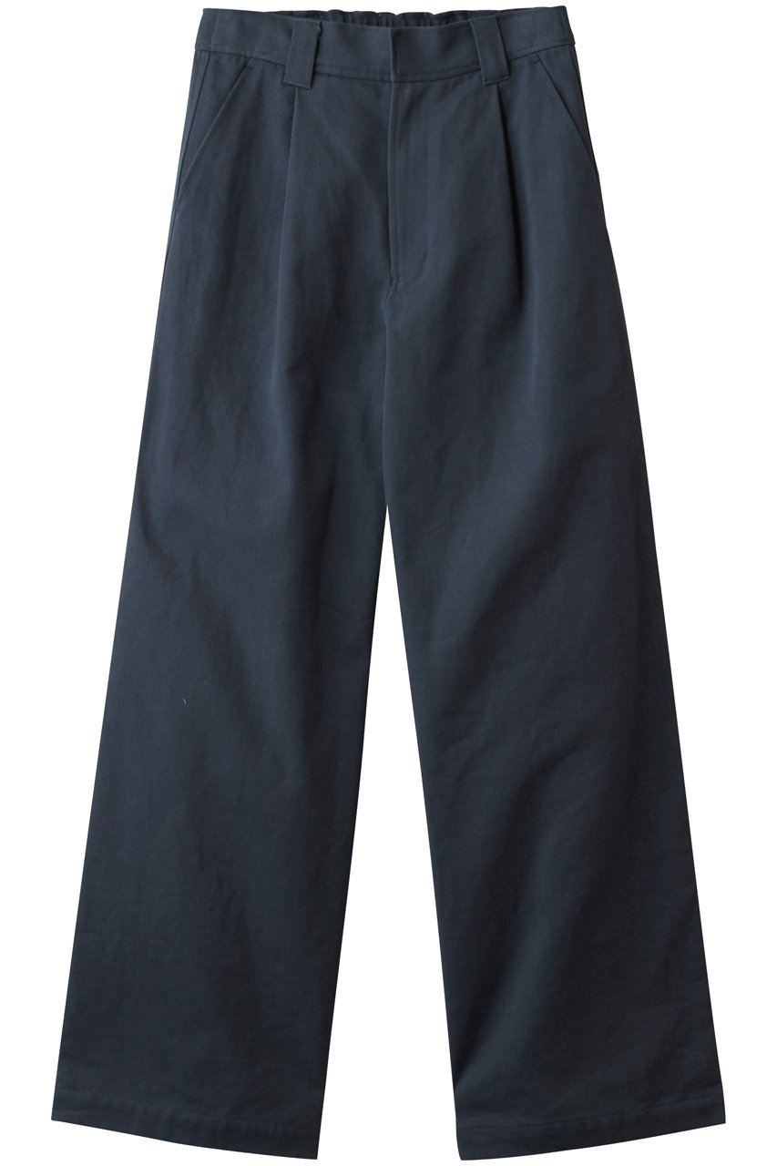 シンゾーン/Shinzoneのコットンツイルワイドパンツ(ブルー/26SMSPA07)