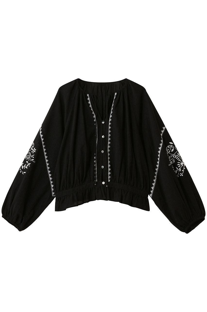 シンゾーン/Shinzoneの【予約販売】エンブロイダリーブラウス(ブラック/26SMSBL09)