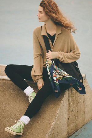 シンゾーン/Shinzoneのニットジョーゼットレギンス