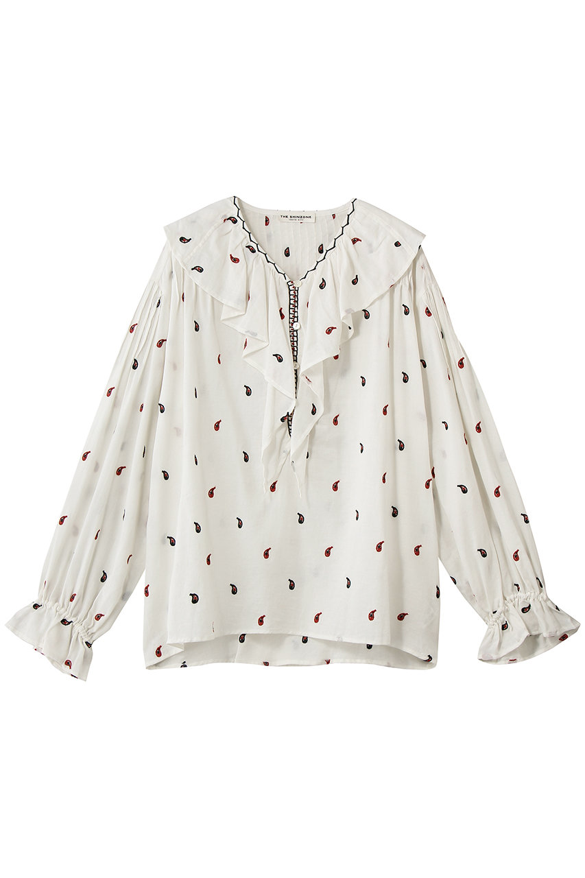 シンゾーン/Shinzoneのペイズリー刺しゅうブラウス(エクリュ/26MMSBL04)