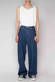 【MEN】【in-stru(men-tal).】コットンテンセル デニム バギーパンツ メゾン ミハラヤスヒロ/Maison MIHARA YASUHIRO