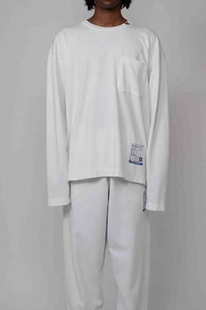 メゾン ミハラヤスヒロ/Maison MIHARA YASUHIROの【MEN】【in-stru(men-tal).】ヘビーウェイトジャージーポケット ロングスリーブ Tシャツ