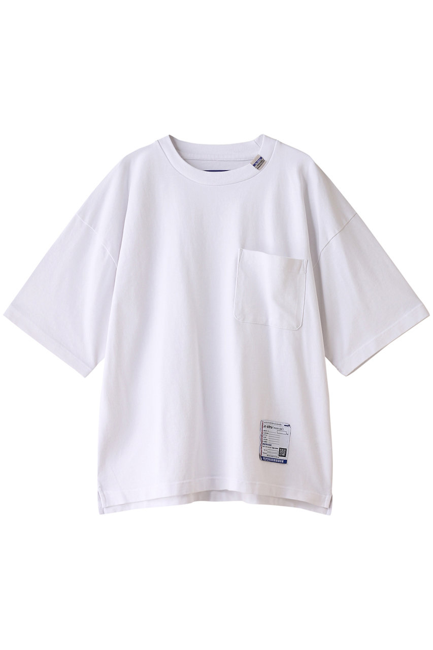 メゾン ミハラヤスヒロ/Maison MIHARA YASUHIROの【MEN】【in-stru(men-tal).】ヘビーウェイトジャージーポケット ハーフスリーブ Tシャツ(ホワイト/I12TS512)