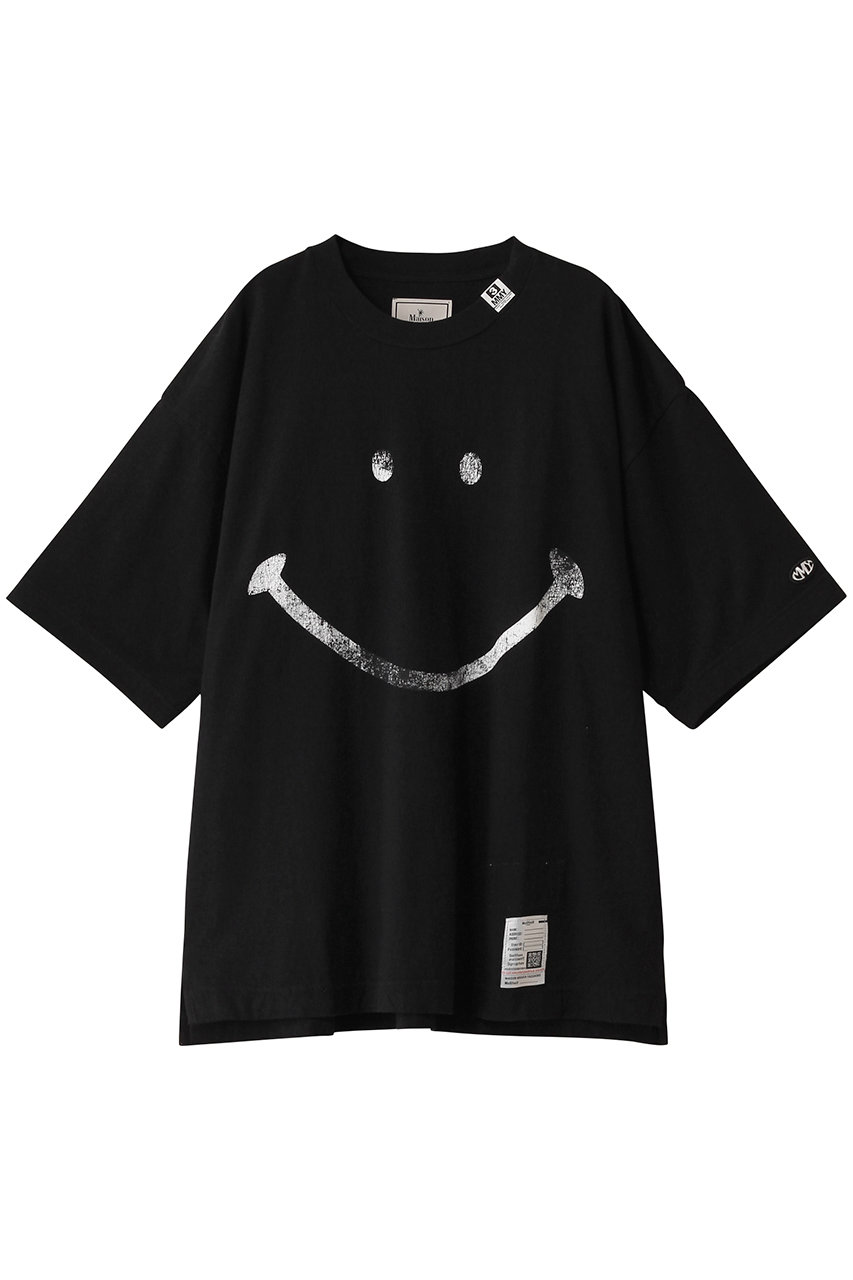 メゾン ミハラヤスヒロ/Maison MIHARA YASUHIROの【MEN】SMILY FACEプリントTシャツ(ブラック/J14TS782)