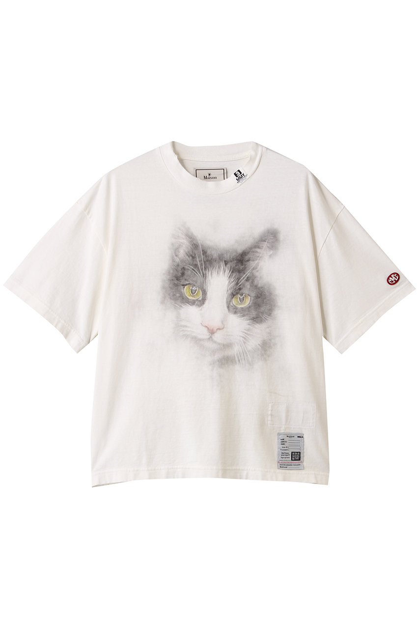 Maison MIHARA YASUHIRO CAT プリントTシャツ (ホワイト, 38) メゾン ミハラヤスヒロ ELLE SHOP Maison MIHARA YASUHIRO CAT プリントTシャツ (ホワイト, 38) メゾン ミハラヤスヒロ ELLE SHOP