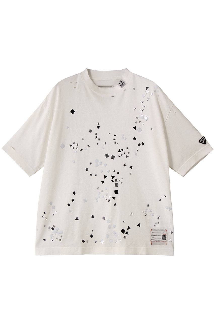 Maison MIHARA YASUHIRO EMBELLISHED DISTRESSED Tシャツ (ホワイト, 38) メゾン ミハラヤスヒロ ELLE SHOP Maison MIHARA YASUHIRO EMBELLISHED DISTRESSED Tシャツ (ホワイト, 38) メゾン ミハラヤスヒロ ELLE SHOP