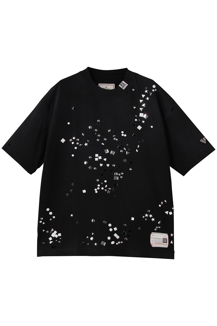 メゾン ミハラヤスヒロ/Maison MIHARA YASUHIROのEMBELLISHED DISTRESSED Tシャツ(ブラック/B15TS612)