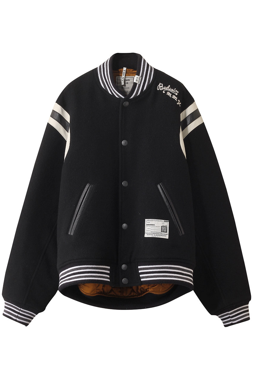 Maison MIHARA YASUHIRO 【MEN】【Maison MIHARA YASUHIRO × BEDWIN & THE HEARTBREAKERS】スタジアム ジャケット (ブラック, 46) メゾン ミハラヤスヒロ ELLE SHOP Maison MIHARA YASUHIRO 【MEN】【Maison MIHARA YASUHIRO × BEDWIN & THE HEARTBREAKERS】スタジアム ジャケット (ブラック, 46) メゾン ミハラヤスヒロ ELLE SHOP