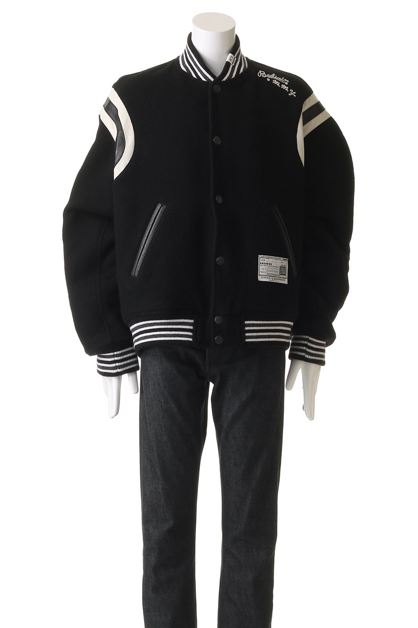 【モード】MYne メゾンミハラヤスヒロ ジップデザイン ロゴテープ ジャケット モード】MYne メゾンミハラヤスヒロ ジップデザイン ロゴテープ