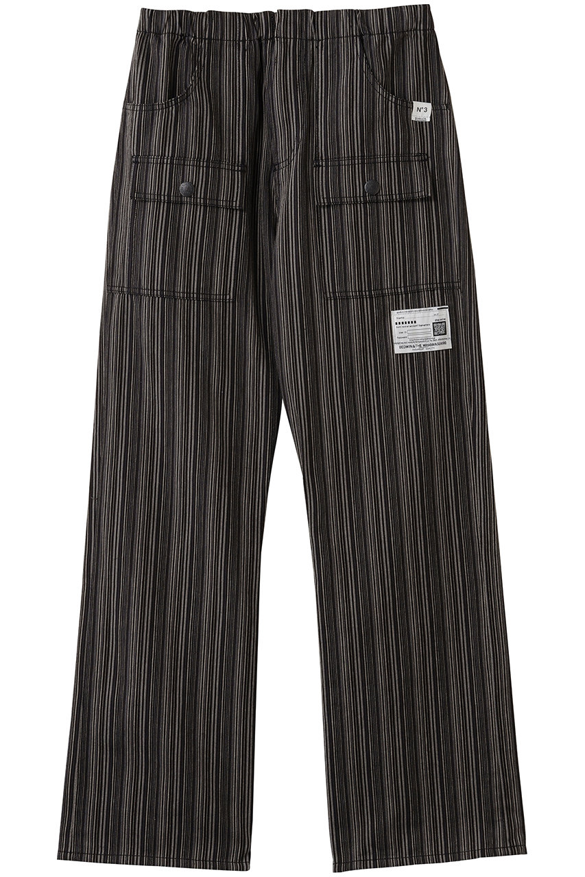 メゾン ミハラヤスヒロ/Maison MIHARA YASUHIROの【MEN】【Maison MIHARA YASUHIRO × BEDWIN & THE HEARTBREAKERS】 BUSH パンツ(ブラック/C15PT013)