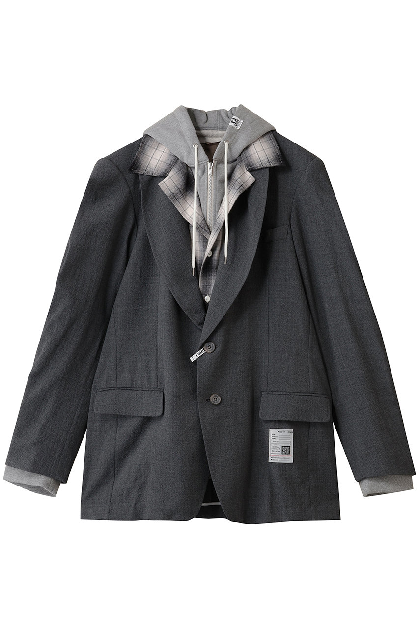 Maison MIHARA YASUHIRO 【MEN】TRIPLE レイヤード ブレザー (グレー, 46) メゾン ミハラヤスヒロ ELLE SHOP Maison MIHARA YASUHIRO 【MEN】TRIPLE レイヤード ブレザー (グレー, 46) メゾン ミハラヤスヒロ ELLE SHOP