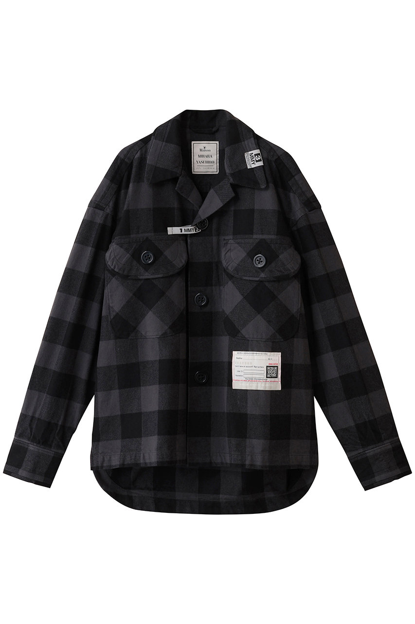 Maison MIHARA YASUHIRO 【MEN】AMATEUR SEWN チェック シャツ (グレー, 48) メゾン ミハラヤスヒロ ELLE SHOP Maison MIHARA YASUHIRO 【MEN】AMATEUR SEWN チェック シャツ (グレー, 48) メゾン ミハラヤスヒロ ELLE SHOP