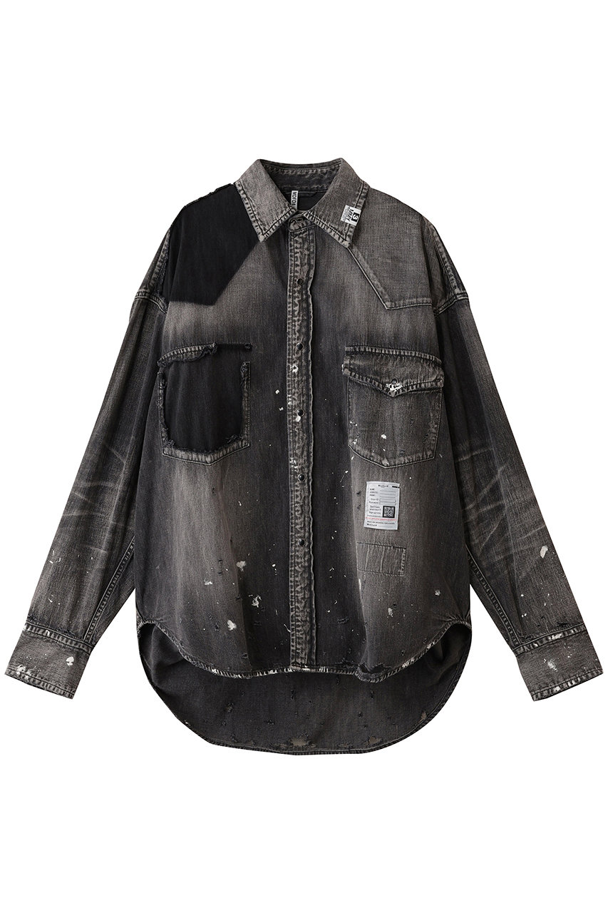 メゾン ミハラヤスヒロ/Maison MIHARA YASUHIROの【MEN】DENIM シャツ(ブラック/J15SH125)