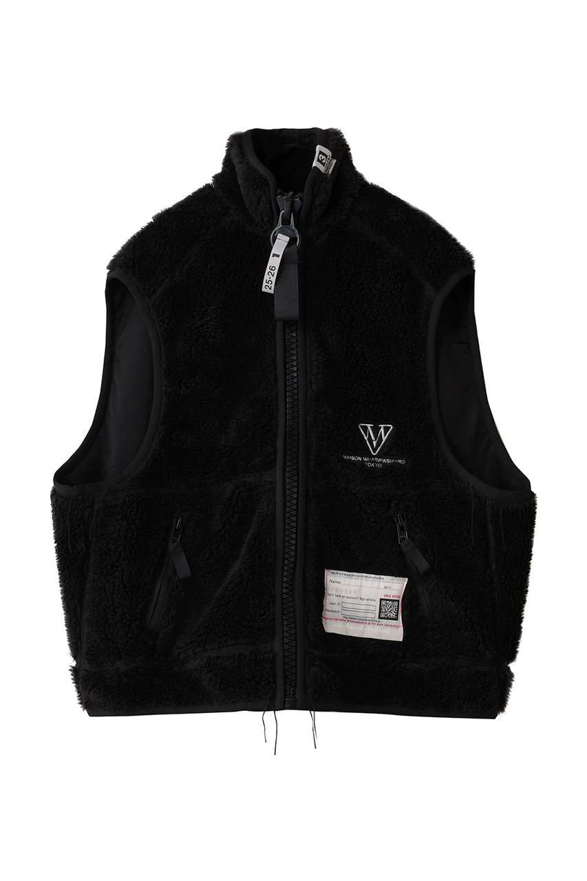 Maison MIHARA YASUHIRO 【MEN】AMATEUR SEWN ワイド バック ボア ベスト (ブラック, 46) メゾン ミハラヤスヒロ ELLE SHOP Maison MIHARA YASUHIRO 【MEN】AMATEUR SEWN ワイド バック ボア ベスト (ブラック, 46) メゾン ミハラヤスヒロ ELLE SHOP