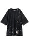 【MEN】EMBELLISHED BLEACHED Tシャツ メゾン ミハラヤスヒロ/Maison MIHARA YASUHIRO ブラック