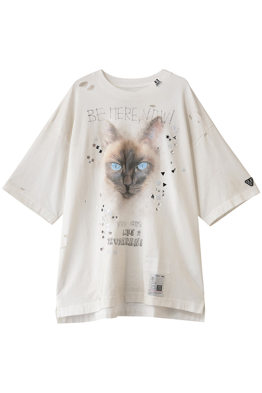 メゾン ミハラヤスヒロ/Maison MIHARA YASUHIROの【MEN】EMBELLISHED DISTRESSED Tシャツ(ホワイト/J15TS752)