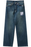 【MEN】【in-stru(men-tal).】HARD WASHED SELVAGE デニム ストレート パンツ