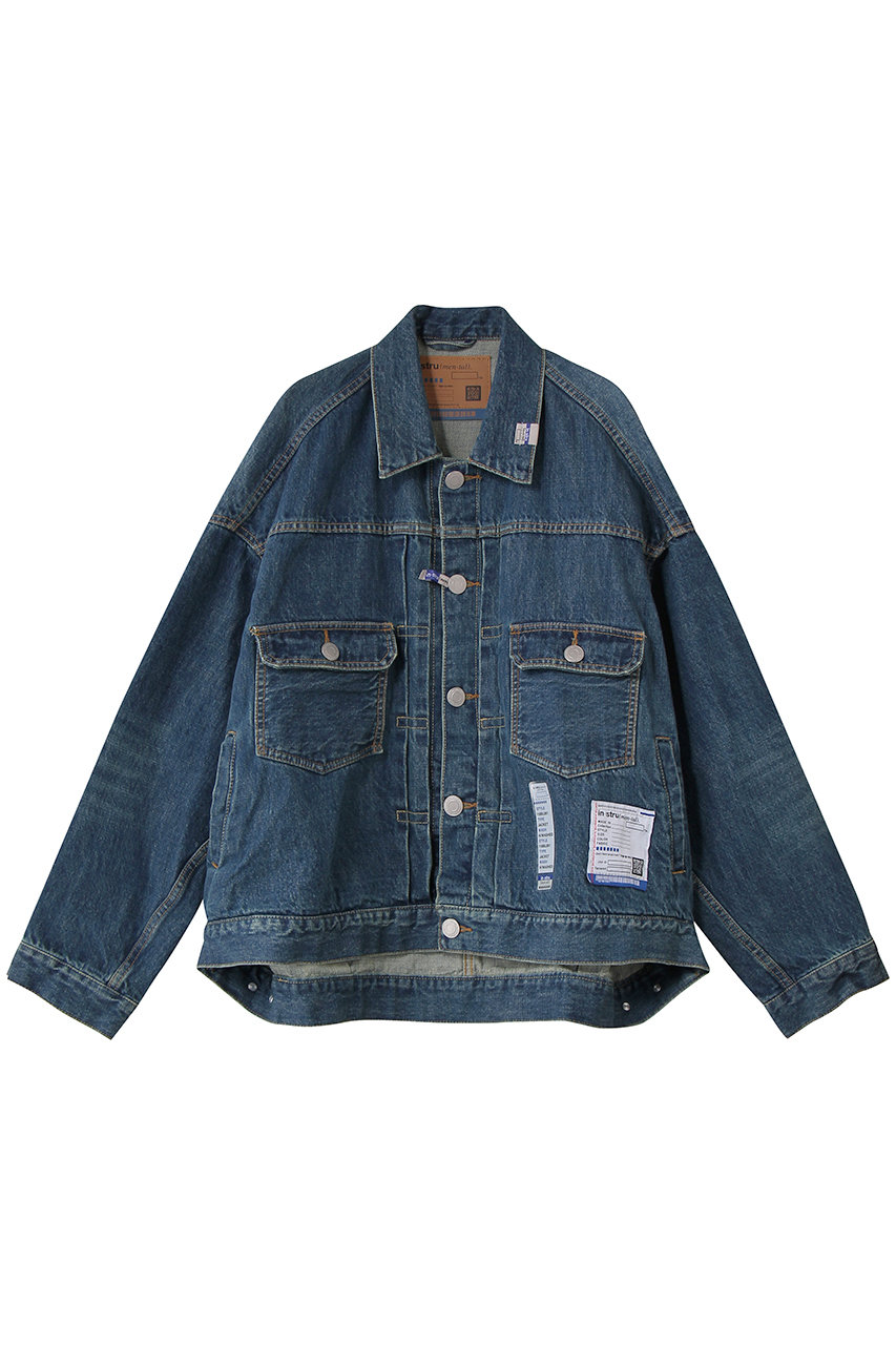 メゾン ミハラヤスヒロ/Maison MIHARA YASUHIROの【MEN】【in-stru(men-tal).】HARD WASHED SELVAGE デニム ジャケット(インディゴ/I16BL081)