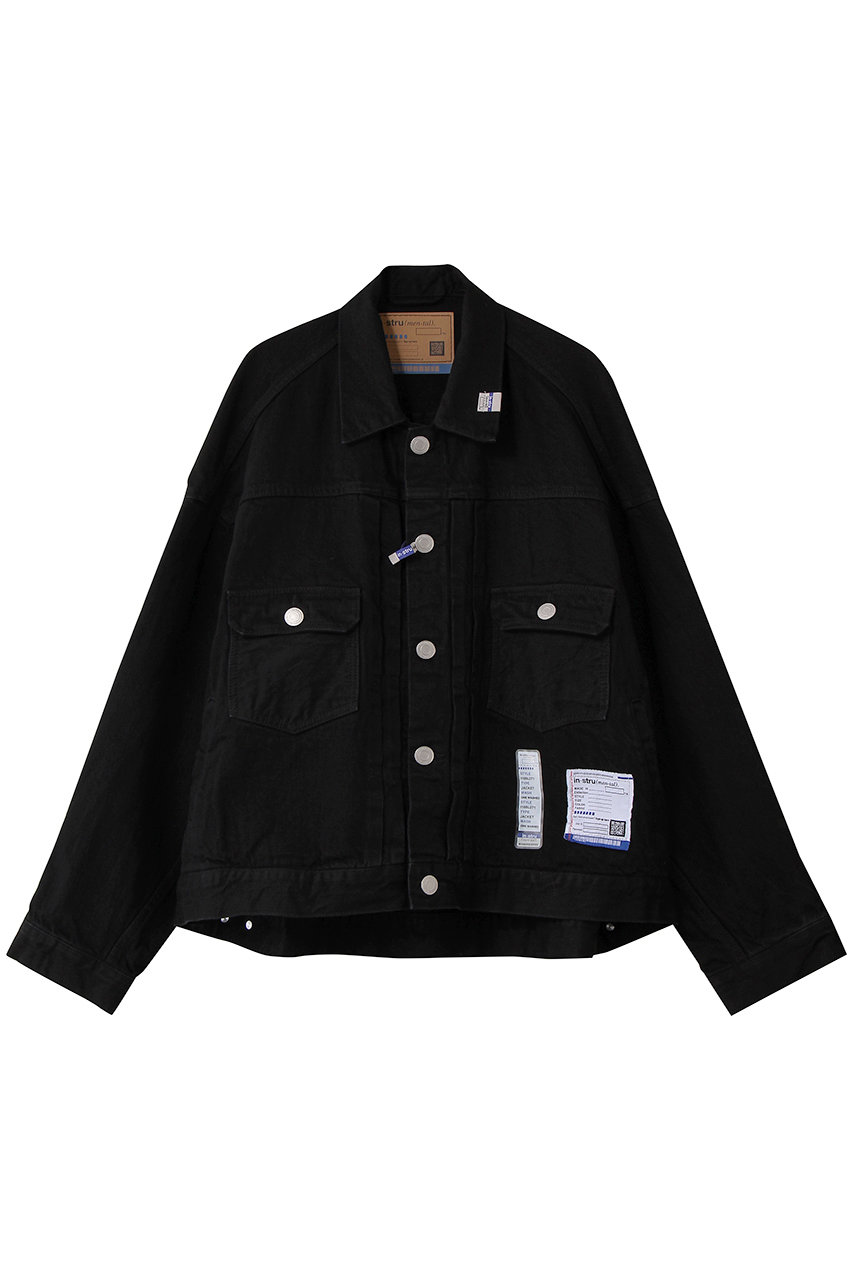 メゾン ミハラヤスヒロ/Maison MIHARA YASUHIROの【MEN】【in-stru(men-tal).】ONE WASHED SELVAGE  デニム ジャケット(ブラック/I16BL071)