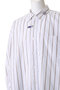 【MEN】【in-stru(men-tal).】COTTON HIGH DENSITY ストライプ ロングスリーブ シャツ メゾン ミハラヤスヒロ/Maison MIHARA YASUHIRO