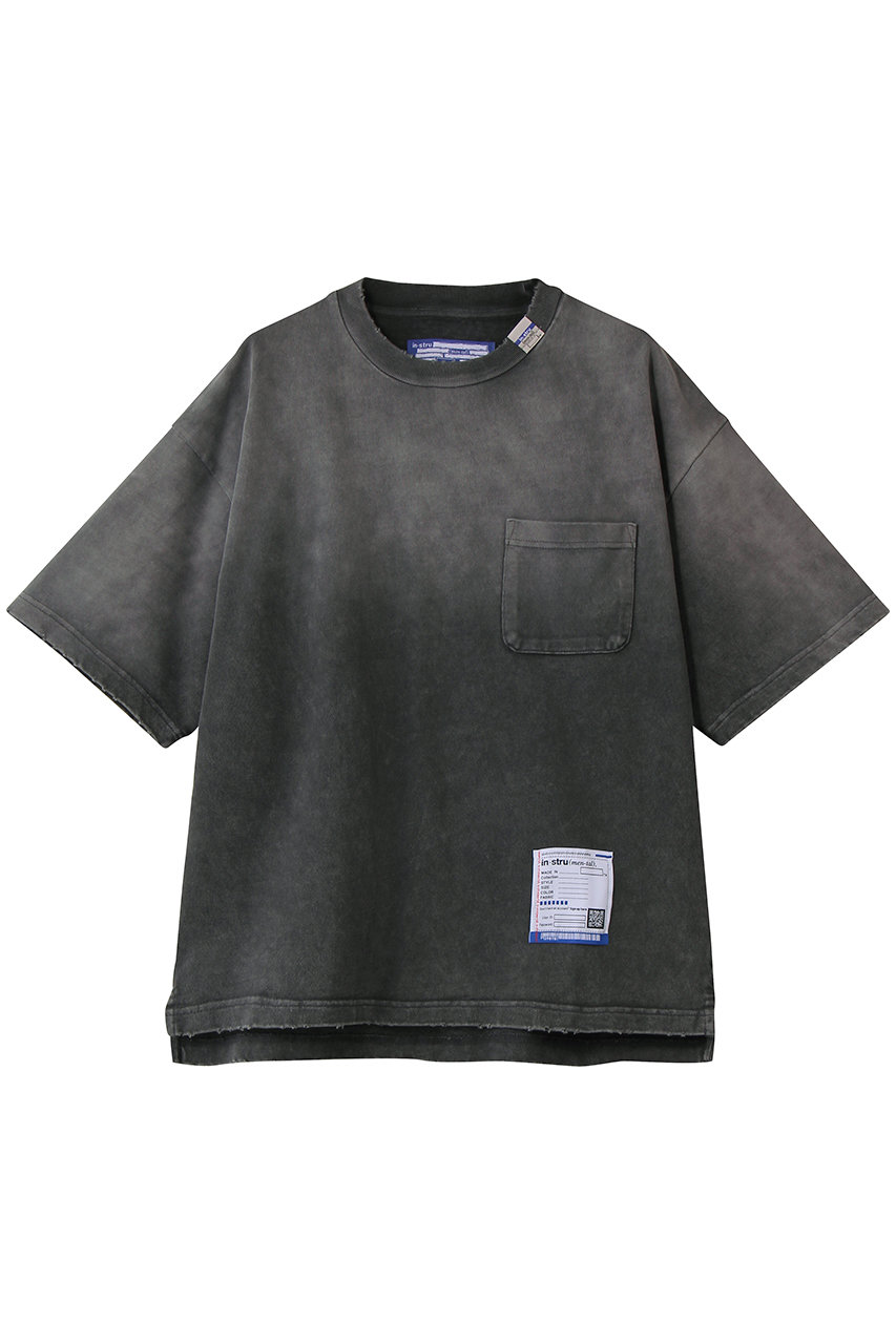 メゾン ミハラヤスヒロ/Maison MIHARA YASUHIROの【MEN】【in-stru(men-tal).】ディストレスト ショートスリーブ Tシャツ(ブラック/I16TS571)