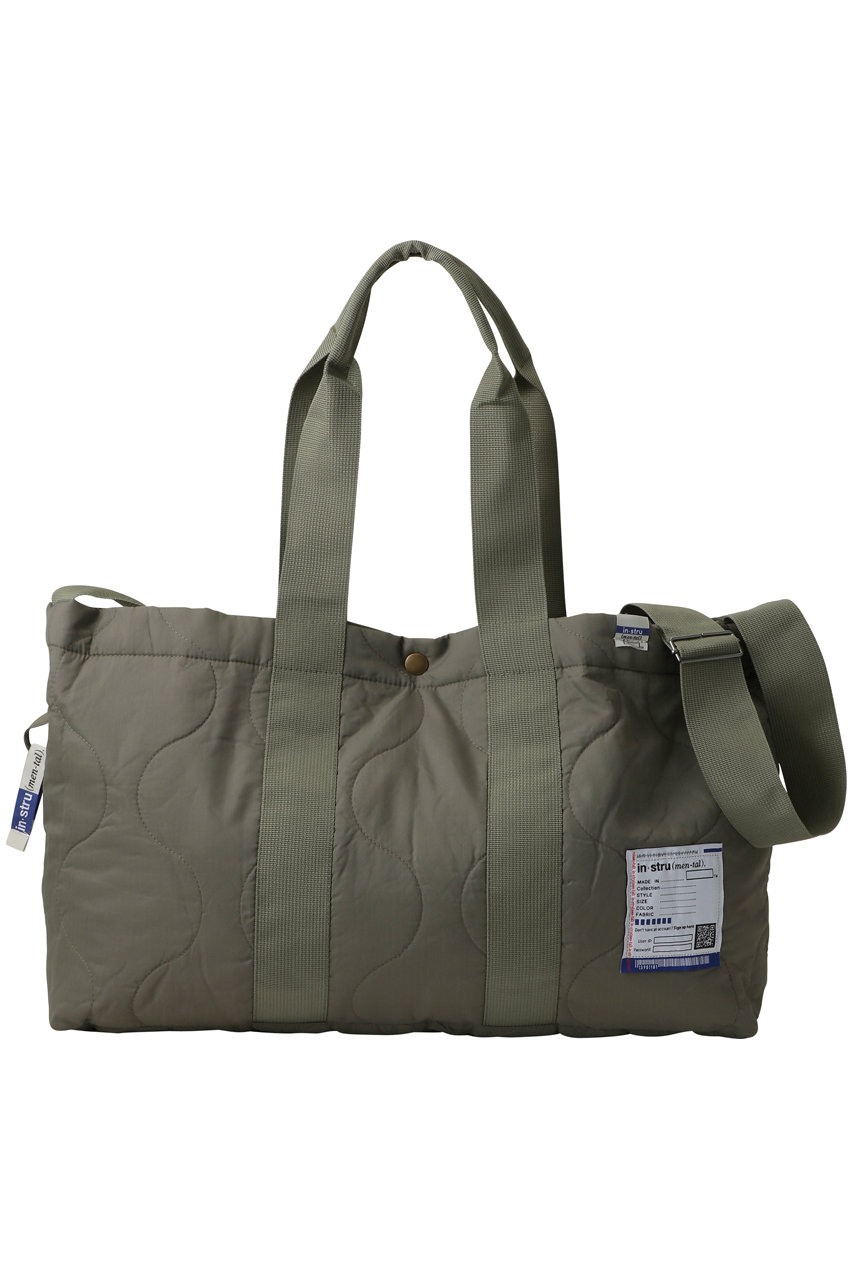 メゾン ミハラヤスヒロ/Maison MIHARA YASUHIROの【UNISEX】【in-stru(men-tal).】RIPSTOP  キルト 2WAY バッグ(カーキ/I16BG741)