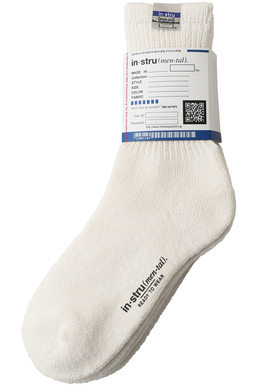 メゾン ミハラヤスヒロ/Maison MIHARA YASUHIROの【MEN】【in-stru(men-tal).】3 PAIRS ソックス(ホワイト/I14AC721)