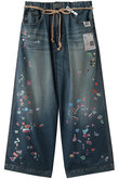 【Maison MIHARA YASUHIRO】DENIM HUGE ディテールパンツ with KIDS STICKER