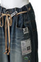 【Maison MIHARA YASUHIRO】DENIM HUGE ディテールパンツ with KIDS STICKER メゾン ミハラヤスヒロ/Maison MIHARA YASUHIRO