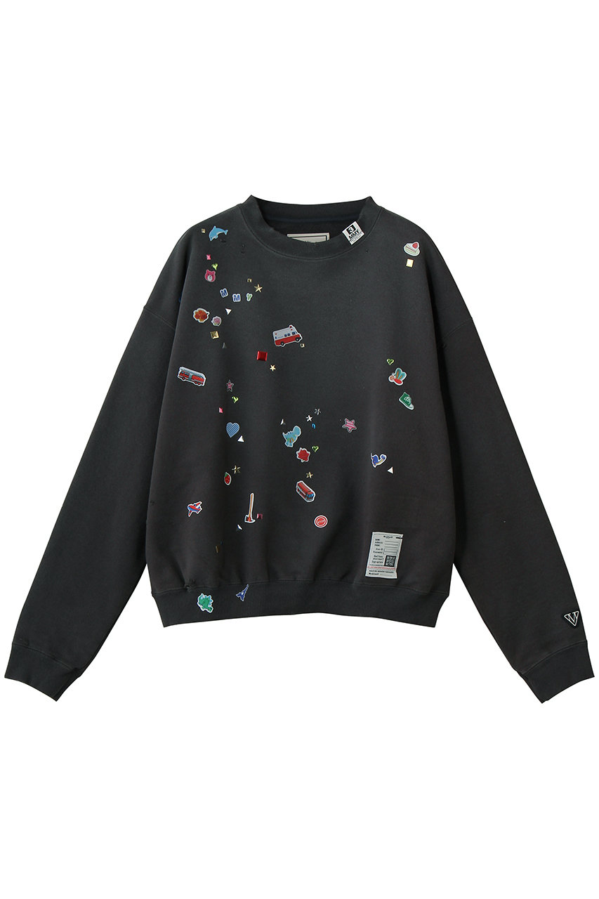 メゾン ミハラヤスヒロ/Maison MIHARA YASUHIROの【Maison MIHARA YASUHIRO】KIDS STICKER プルオーバー(ブラック/K16PO732)