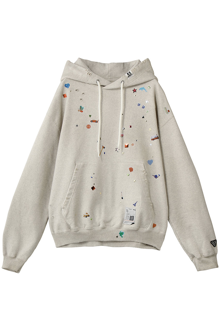 メゾン ミハラヤスヒロ/Maison MIHARA YASUHIROの【Maison MIHARA YASUHIRO】KIDS STICKER フーディー(ホワイト/K16HD731)