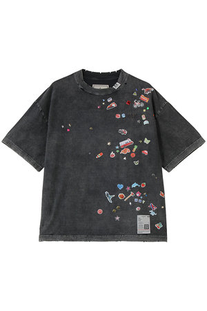 メゾン ミハラヤスヒロ/Maison MIHARA YASUHIROの【Maison MIHARA YASUHIRO】BLEACHED KIDS STICKER Tシャツ