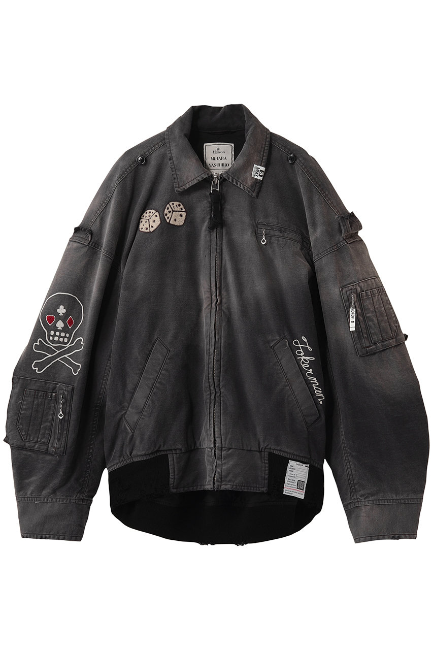 メゾン ミハラヤスヒロ/Maison MIHARA YASUHIROの【MEN】【Maison MIHARA YASUHIRO】SUN FADED ミリタリー ジャケット(ブラック/J16BL171)