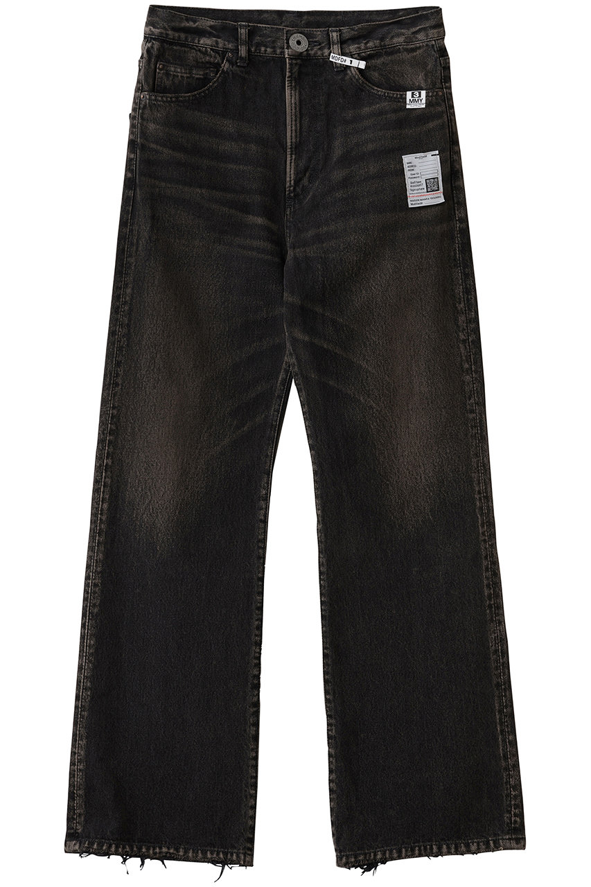 メゾン ミハラヤスヒロ/Maison MIHARA YASUHIROの【MEN】【Maison MIHARA YASUHIRO】FLARE TAPERED ジーンズ(ブラック/J16PT122)