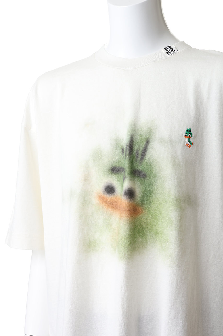 ミハラヤスヒロ Tシャツ カットソー フリンジ 38 M 白 B02TS531 Maison MIHARA YASUHIRO - ドッグプリントTシャツ - Dog Printed T