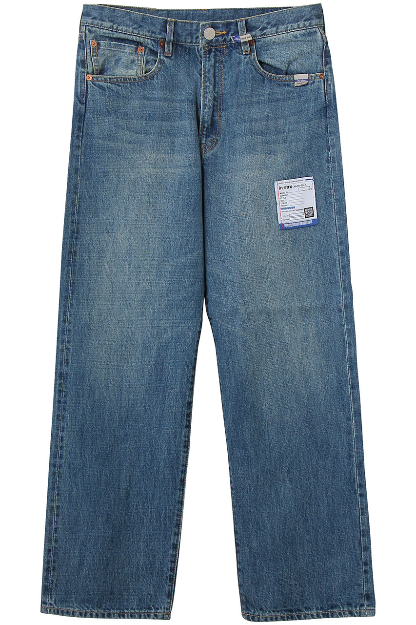 Maison MIHARA YASUHIRO 【MEN】【in-stru(men-tal).】HARD WASHED SELVAGE デニム ストレート パンツ (インディゴ, 44) メゾン ミハラヤスヒロ ELLE SHOP