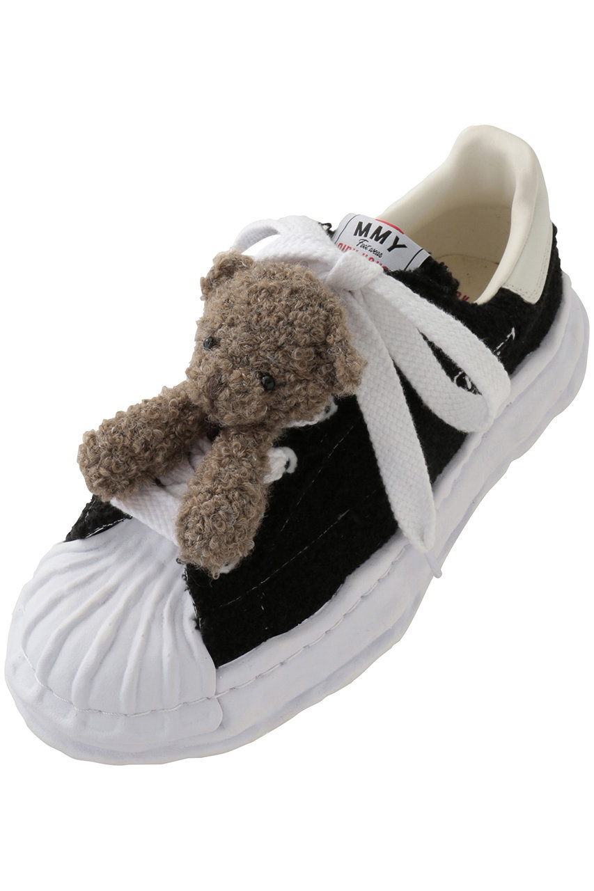 メゾン ミハラヤスヒロ/Maison MIHARA YASUHIROの【UNISEX】【Maison MIHARA YASUHIRO × PINKHOUSE】BLAKEY EMBROIDERED LOW-TOP スニーカー(ブラック/C17FW705)