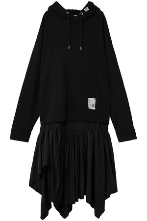 メゾン ミハラヤスヒロ/Maison MIHARA YASUHIROの【Maison MIHARA YASUHIRO】フーディー コンバインド ドレス