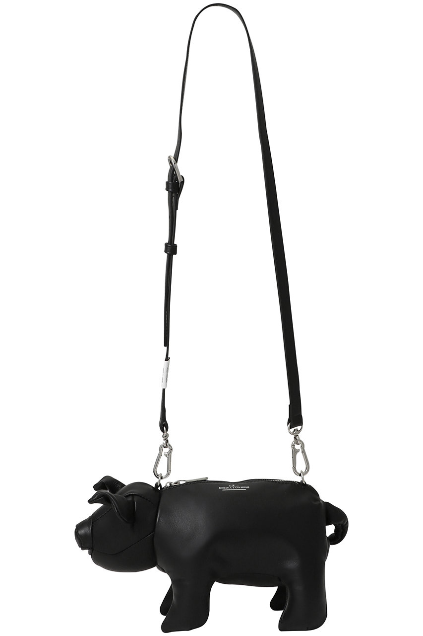 Maison MIHARA YASUHIRO 【UNISEX】DOLLS PIG ミニバッグ (ブラック, F) メゾン ミハラヤスヒロ ELLE SHOP