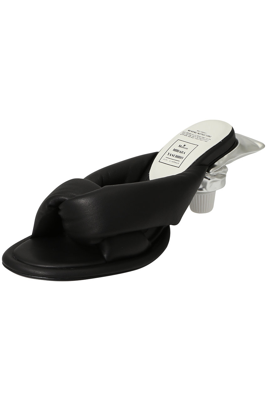 Maison MIHARA YASUHIRO TOOTHPAST PUF サンダル (ブラック, 38(23.5)) メゾン ミハラヤスヒロ ELLE SHOP Maison MIHARA YASUHIRO TOOTHPAST PUF サンダル (ブラック, 38(23.5)) メゾン ミハラヤスヒロ ELLE SHOP
