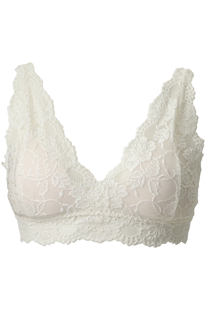 ツェルマット/ZERMATTの【ELLE SHOP限定】NEW 肩紐レースソフトブラ Mサイズ(パールホワイト/7025)