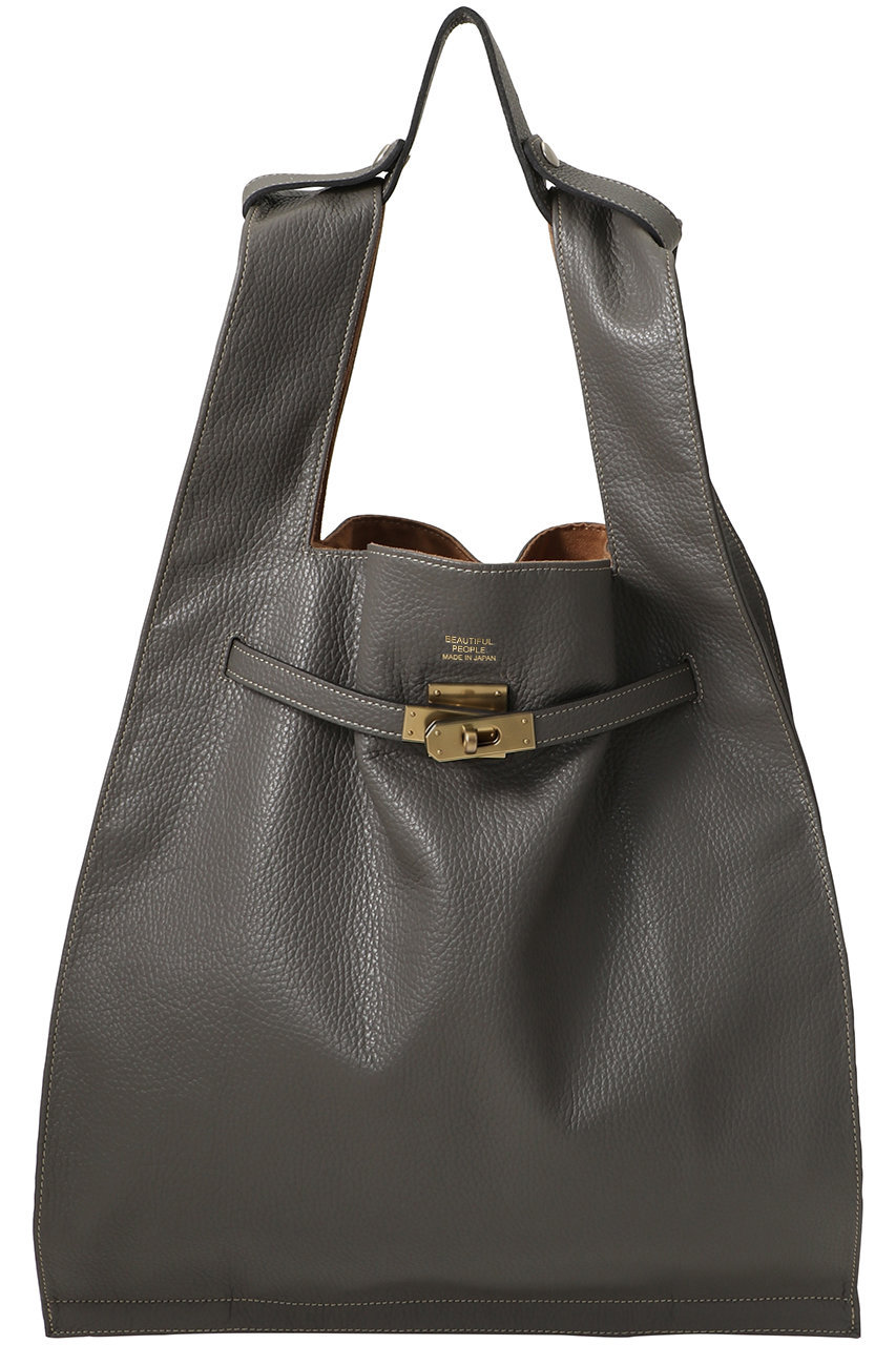 ビューティフルピープル/beautiful peopleの【受注生産】【ELLE SHOP 限定】xlarge market bag（antique gold parts）(gray/xlarge market bag（antique)