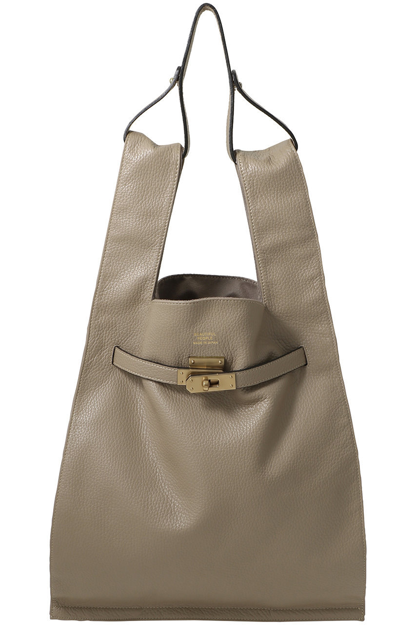 ビューティフルピープル/beautiful peopleの【受注生産】【ELLE SHOP 限定】large market bag（antique gold parts）(graybeige/large market bag（antique )